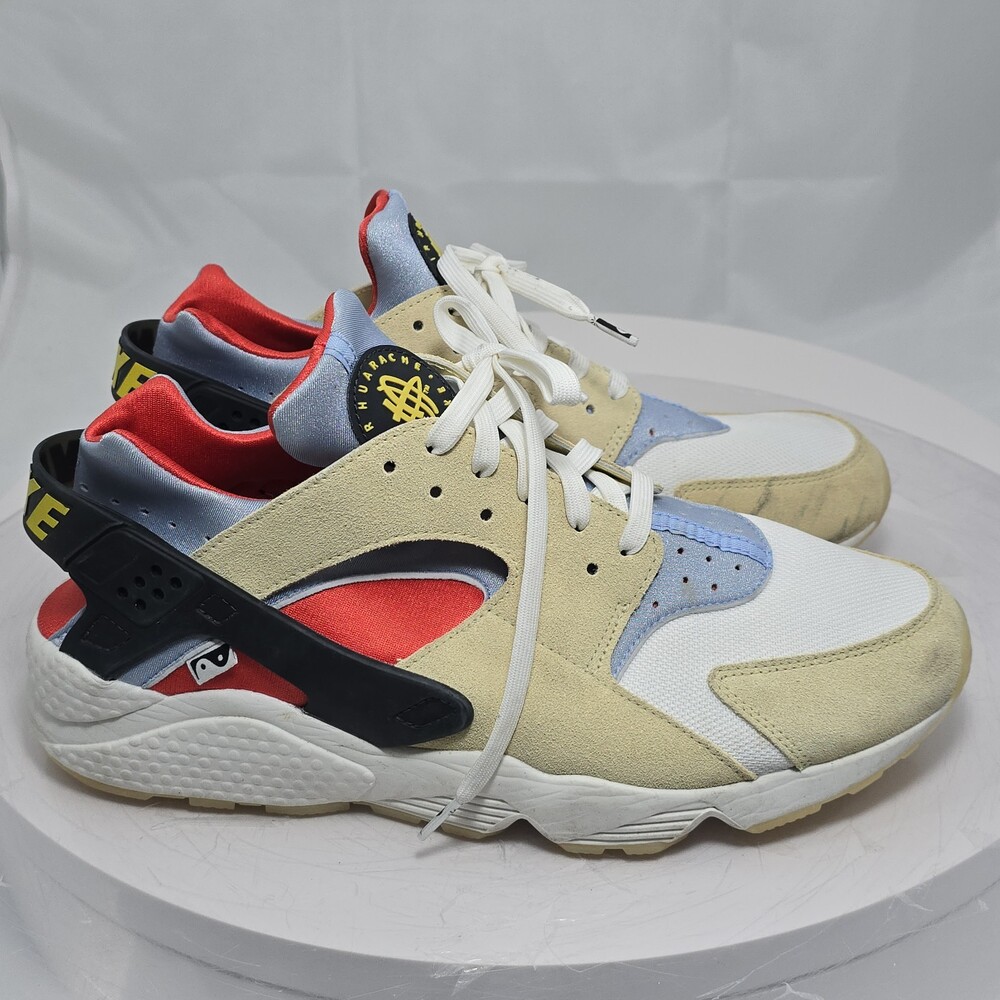 Nike Air Huarache Yin Yang Set To Rise Yellow Sail Blue Black DV2117-700 Men 13